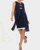 Nautical Dress In Navy - thumbnail