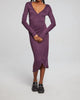 Harmony Perfect Midi Dress In Plum - thumbnail