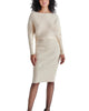 Lori Sweater Dress In White Cap - thumbnail