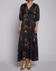 Natasha Midi Dress In Black Cheetah - thumbnail