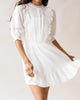 Ivy Lace Dress In White - thumbnail