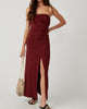 Hayley Midi Dress In Russet Acorn - thumbnail