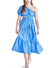 Leena Maxi Dress In Indigo - thumbnail