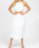 Halterneck Two Piece Midi Dress In Ivory - thumbnail
