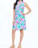 Ruffle Neckline Shift Dress Avery In Sky - thumbnail
