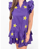 Sequin Stars Dress In Purple - thumbnail