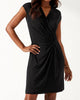 Wrap Dress In Black - thumbnail