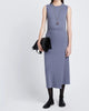 T Shirt Wrap Dress In Steel Grey - thumbnail