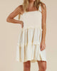 Ruffle Swing Dress In Ivory - thumbnail