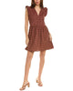 Tegan Ruffled Mini Dress In Tajin Check - thumbnail