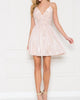 Shimmering Nights Dress In Blush - thumbnail