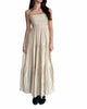 Valentina Maxi Dress In Cream - thumbnail