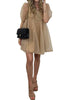 Yes Girl Dress In Beige - thumbnail