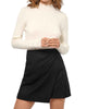 Sarai Pleat Mini Skirt In Black - thumbnail