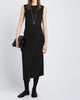 T Shirt Wrap Dres In Black - thumbnail