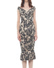Tara Dress With Ruffle At The Hem In Vines - thumbnail