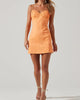 Vietta Dress In Papaya Orange - thumbnail