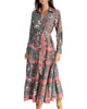 Women'S Shelby Dress In Suzani Olive - thumbnail