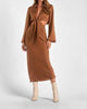 Stefani Dress In Brown - thumbnail