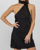 Take Notice Open Back Mini Dress In Black - thumbnail