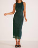 Women'S Astrid Cutout Midi Dress In Emerald Green - thumbnail