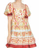 Puff Sleeve Bustier Dress In Floral - thumbnail