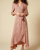 Wrap Midi Dress In Leopard - thumbnail