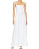 Poplin Open Back Dress In Sugar - thumbnail