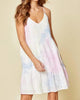 Tie Dye Eyelet Dress In Tie Dye - Pink, Blue, Yellow, White - thumbnail