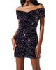 Victoria Dress In Purple - thumbnail