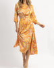 Sundown Marble Maxi Dress In Yellow - thumbnail