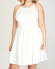 The Candice Dress In Off White - thumbnail