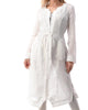 Ariana Arch Detail Duster in White - thumbnail