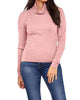 Andre Long Sleeve Snap Turtleneck Top in Pink Quartz - thumbnail
