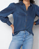 Angelica’S Denim Button Down in Blue - thumbnail