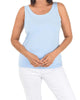 Bamboo Viscose Reversible Cami Top in Cerulean - thumbnail