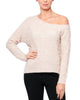 Adalynn One Shoulder Sweater in Blush - thumbnail