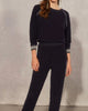 All That Glitters French Terry Lounge Set in Navy/Silver - thumbnail