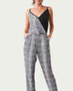 Shela Wrap-Effect Two-Tone Stretch-Jersey Jumpsuit in Black Multi - thumbnail