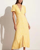Bellavista Midi Dress In Careyes Floral Marigold - thumbnail