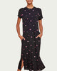 Mika Floral-Print Stretch-Jersey T-Shirt Midi Dress in Pink/Black - thumbnail