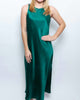 Bias Dress In Emerald - thumbnail