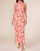 Kauai Halter Dress In Pink Orange - thumbnail