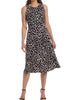 Chalk Belted Midi Dress In Black/Blush - thumbnail