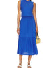 Barrett 90'S Midi Dress in Blue Bottle - thumbnail