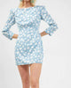 Aimee Courtney Boat Neck Dress In Forget Me Not - thumbnail