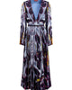 Antiparos Pleated Vneck Dress In Amsonia - thumbnail