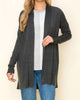 Open Cardigan in Charcoal - thumbnail