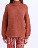 Soft Cable Knit Turtleneck Sweater in Terracotta - thumbnail