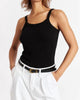 Sinewy Tank in Black - thumbnail